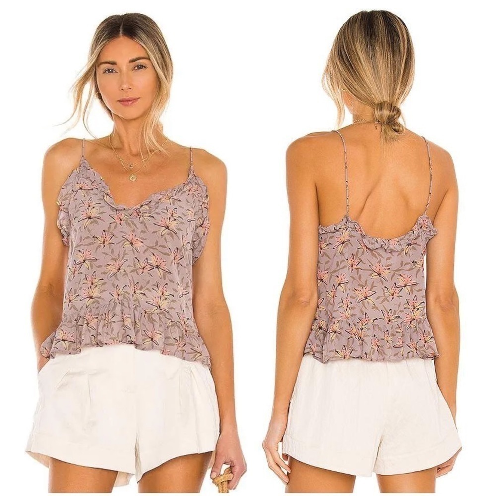 nwt // acacia Chey Cupro top in Lavendar